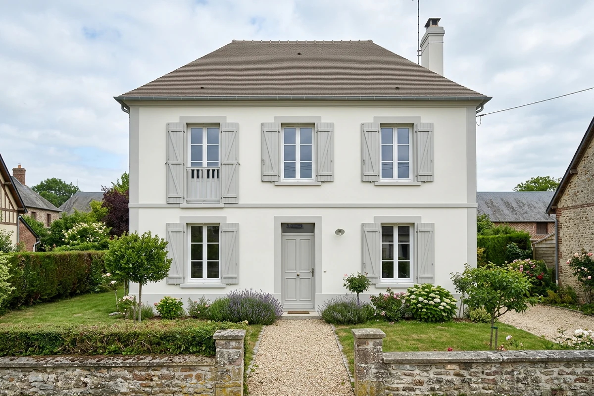 Illustration de peinture extérieure sur la façade d’une maison